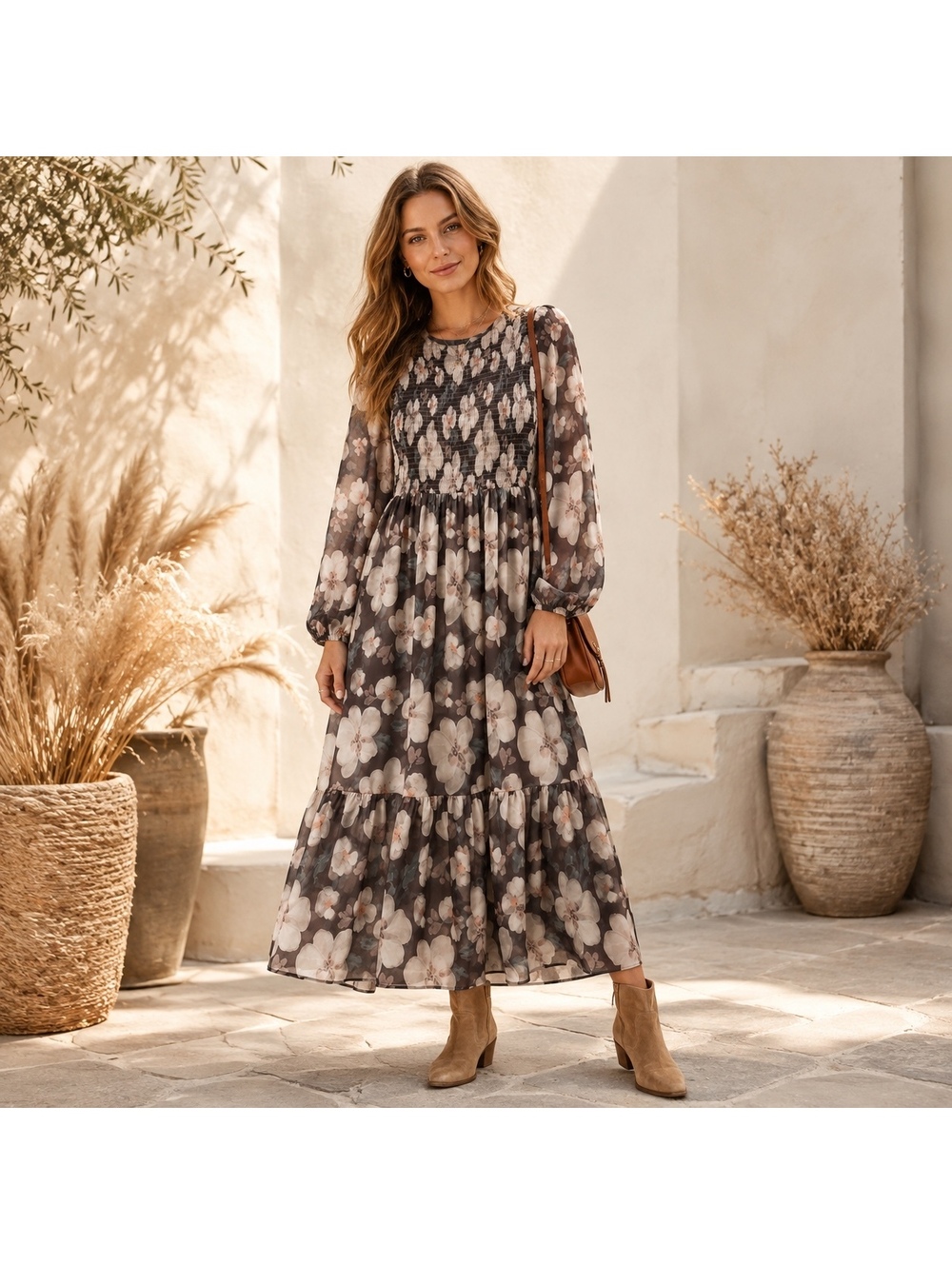 Mad About Style x The Jilly Box S Floral Maxi Dress Boho Fairy Whimsy